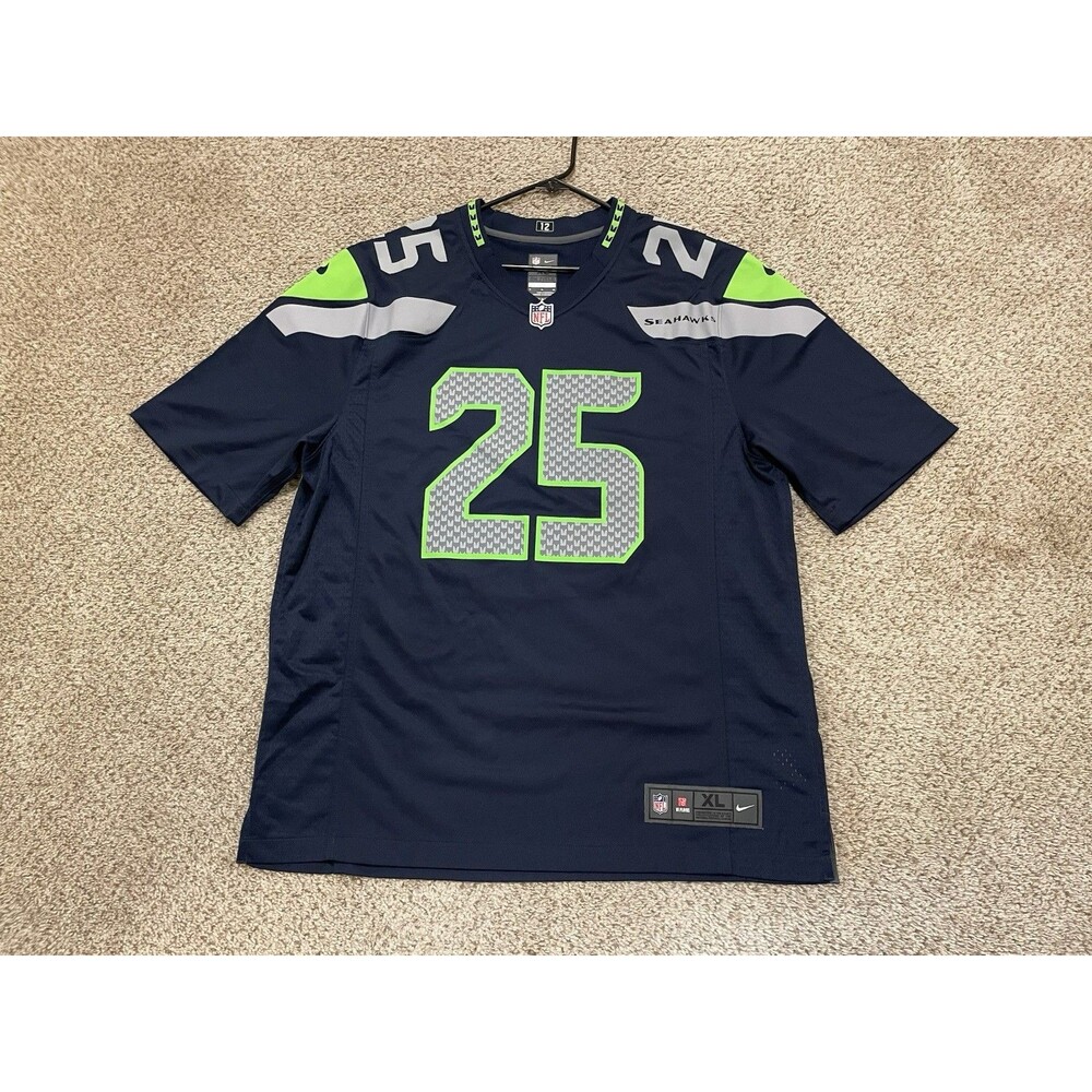 Authentic Richard Sherman NIKE Elite Seahawks Jersey, Men’s Size XL NFL